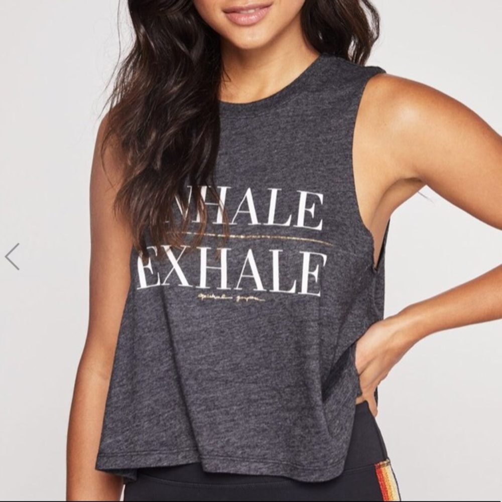 Spiritual Gangster Inhale Exhale Crop Top - Picture 2 of 4